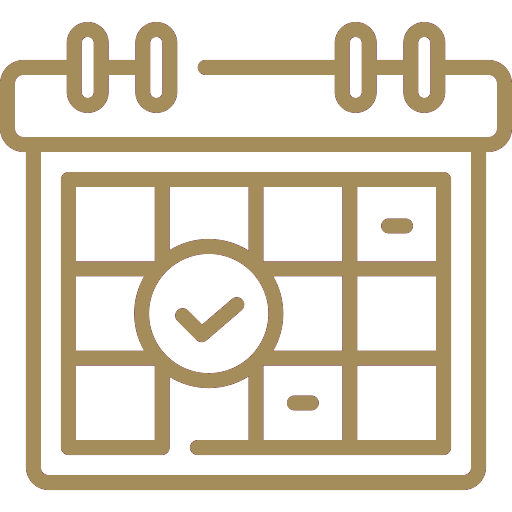 gold calendar icon
